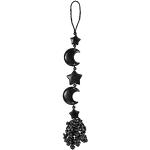 Schwarze Sterne Obsidiane mit Ornament-Motiv aus Kristall handgemacht zur Hochzeit 