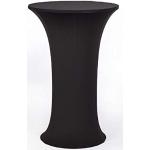 Schwarze Runde Runde Tischdecken 50 cm aus Polyester maschinenwaschbar 