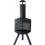 Reduzierte Schwarze Kynast Feuerschalen 15 cm aus Stahl mit Funkenschutz 