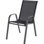 Schwarze Kynast Gartenstühle Metall aus Polyrattan stapelbar Breite 0-50cm, Höhe 0-50cm, Tiefe 0-50cm 