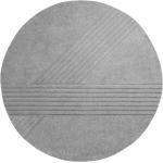 Graue Woud Runde Runde Teppiche 250 cm aus Textil 