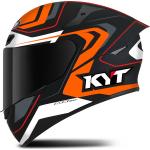 KYT TT-Course Overtech Integralhelm (schwarz/orange/weiß)