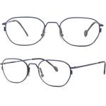Schwarze Brillenfassungen aus Metall für Herren 