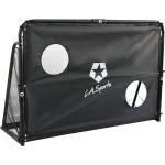 L.A. Sports Tor-Ballschusswand-Set, 60 x 120 cm, Stahl/Kunststoff/Polyester, schwarz/weiß schwarz