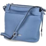 Blaue L.CREDI Vegane Damenschultertaschen & Damenshoulderbags aus Kunstleder 
