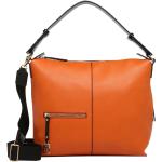 Orange L.CREDI Hobo Bags mit Reißverschluss für Damen 