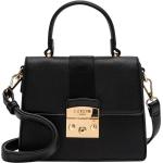 Schwarze Elegante L.CREDI Kleine Handtaschen aus Leder für Damen 