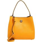 Reduzierte Gelbe Unifarbene L.CREDI Hobo Bags aus PU für Damen 