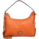 Reduzierte Orange L.CREDI Hobo Bags mit Reißverschluss aus Polyester für Damen 