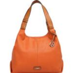 Orange L.CREDI Hobo Bags aus Kunstleder für Damen 