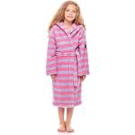 Reduzierte Violette Kinderbademäntel mit Kapuze aus Polyester für Mädchen Größe 158 