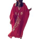 Reduzierte Rote Bestickte Boho Strandmode für Damen Einheitsgröße für den für den Sommer 
