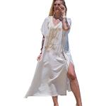 Reduzierte Weiße Bestickte Strandmode für Damen Einheitsgröße für den für den Sommer 