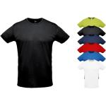 Apfelgrüne Kurzärmelige Sols Rundhals-Ausschnitt T-Shirts aus Polyester für Herren Größe 3 XL 