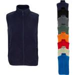 Royalblaue Sols Fleecewesten mit Reißverschluss aus Fleece für Herren Größe 5 XL 