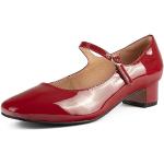 Reduzierte Rote Lack-Optik High Heels & Stiletto-Pumps aus Lackleder für Damen Größe 36 