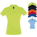 Grüne Melierte Sols Damenpoloshirts & Damenpolohemden aus Baumwolle Größe S 