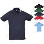 Marineblaue Gestreifte Sols Herrenpoloshirts & Herrenpolohemden aus Baumwolle Größe XL 