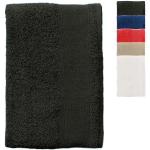 Dunkelgraue Sols Handtücher aus Baumwolle maschinenwaschbar 50x100 