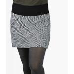 Schwarze Karo Casual Nachhaltige Wollröcke aus Wolle für Damen Größe XS für den für den Winter 