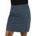 Blaue Melierte Casual Bio Midi Nachhaltige Midiröcke aus Baumwolle für Damen Größe XL für den für den Herbst 