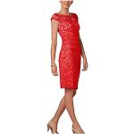 Rote Elegante Midi Kurze Cocktailkleider für Damen Größe S für die Braut 
