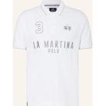 Silberne La Martina Herrenpoloshirts & Herrenpolohemden aus Baumwolle Übergrößen 