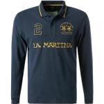 Blaue Unifarbene Casual La Martina Herrenpoloshirts & Herrenpolohemden aus Jersey Größe XXL 