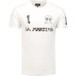 Reduzierte Weiße La Martina T-Shirts aus Baumwolle für Herren Größe L 