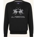 Schwarze La Martina Herrensweatshirts aus Baumwolle Übergrößen 