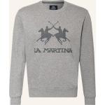 Graue La Martina Herrensweatshirts aus Baumwolle Übergrößen 