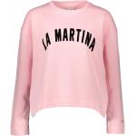 Reduzierte Pinke La Martina Rundhals-Ausschnitt Damensweatshirts aus Baumwolle Größe XXL 
