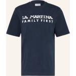 Reduzierte Dunkelblaue La Martina T-Shirts aus Jersey für Herren Übergrößen 