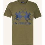 Khakifarbene La Martina T-Shirts aus Baumwolle für Herren Übergrößen 