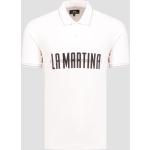Reduzierte Weiße Bestickte La Martina Herrenpoloshirts & Herrenpolohemden aus Baumwolle Größe XXL 