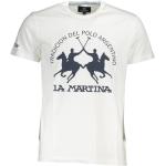 Reduzierte Weiße La Martina T-Shirts aus Baumwolle für Herren Größe L 
