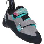 Graue La Sportiva Outdoor Schuhe mit Klettverschluss aus Veloursleder für Damen Größe 37,5 