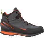 Anthrazitfarbene La Sportiva Boulder Gore Tex Outdoor Schuhe aus Leder atmungsaktiv für Herren Größe 41,5 