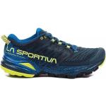 Blaue Trailrunning Schuhe ohne Verschluss atmungsaktiv für Herren Größe 45,5 