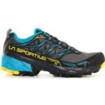 Dunkelgraue La Sportiva Akyra Trailrunning Schuhe für Herren Größe 46 