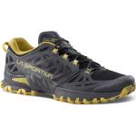 Schwarze Trailrunning Schuhe mit Schnürsenkel aus Textil für Herren Größe 45,5 