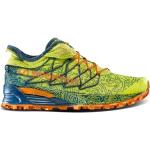 Gelbe Vegane Trailrunning Schuhe mit Schnürsenkel aus Textil rutschfest für Herren Größe 45 