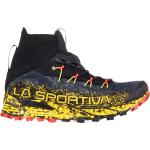 Schwarze Gore Tex Trailrunning Schuhe ohne Verschluss aus Textil atmungsaktiv für Herren Größe 45,5 für den für den Winter 