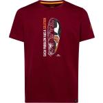 Rote Sportliche La Sportiva Solution Bio T-Shirts für Herren Größe L 