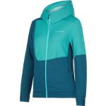 Blaue Sportliche Atmungsaktive La Sportiva Fleecejacken mit Kapuze aus Fleece für Damen Größe M 