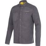 Graue La Sportiva Mini Hemdjacken mit Knopf aus Kunstfaser mit Kapuze für Herren Größe S 