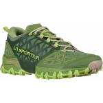Grüne La Sportiva Bushido Trailrunning Schuhe ohne Verschluss leicht für Damen Größe 39,5 
