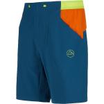 La Sportiva Wanderhose Guard Short (elastischer Bund mit Kordelzug) kurz sturmblau/orange Herren