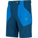 La Sportiva Wanderhose Scout Short (elastischer Bund mit Kordelzug, technische Stoffkombination) kurz blau Herren