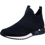 Reduzierte Dunkelblaue La Strada Slip-on Sneaker ohne Verschluss aus Textil für Damen Größe 42 